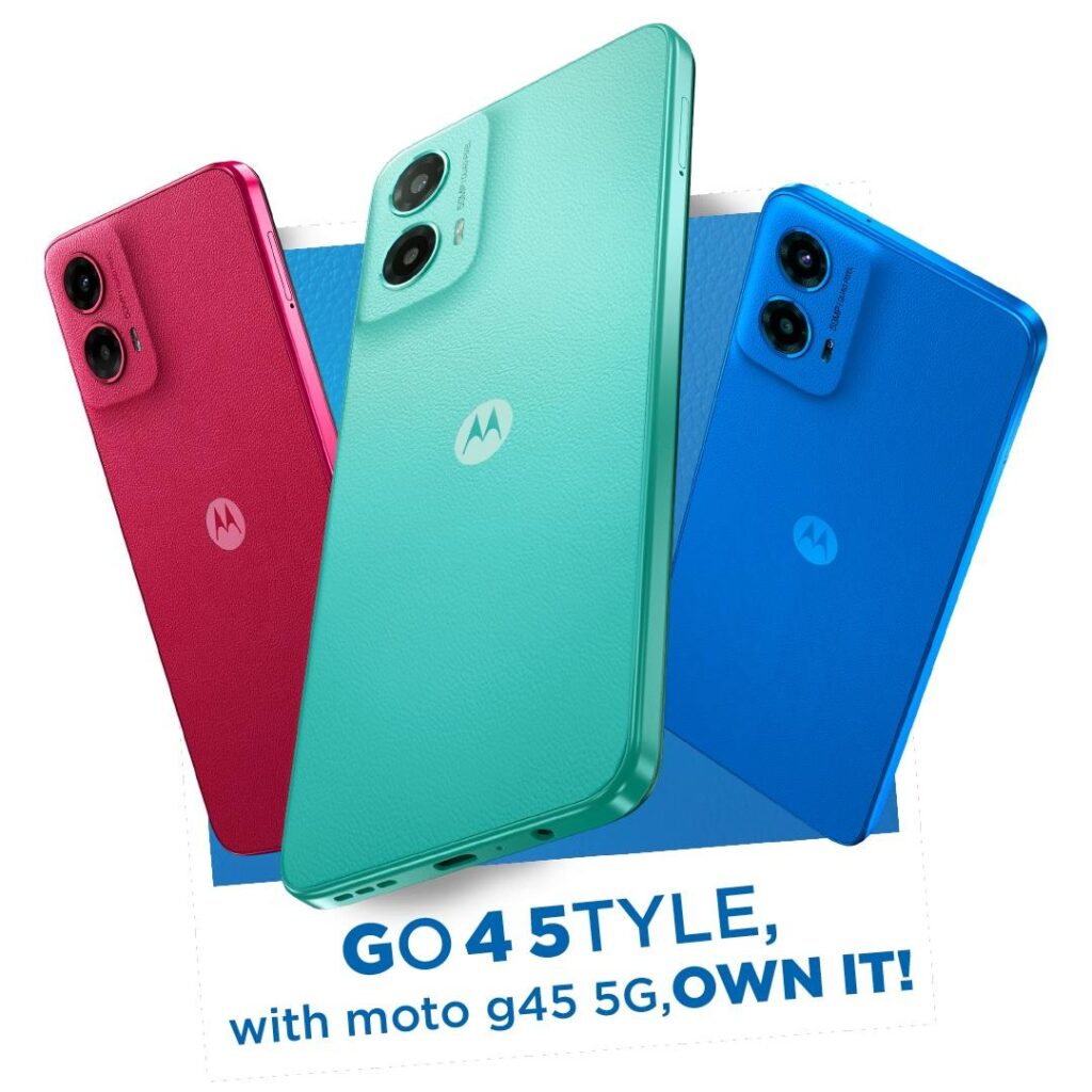 Moto g45 5G Diobral 2 Jutaan Rupiah Mulai Hari Ini, Padukan Performa dan Estetika